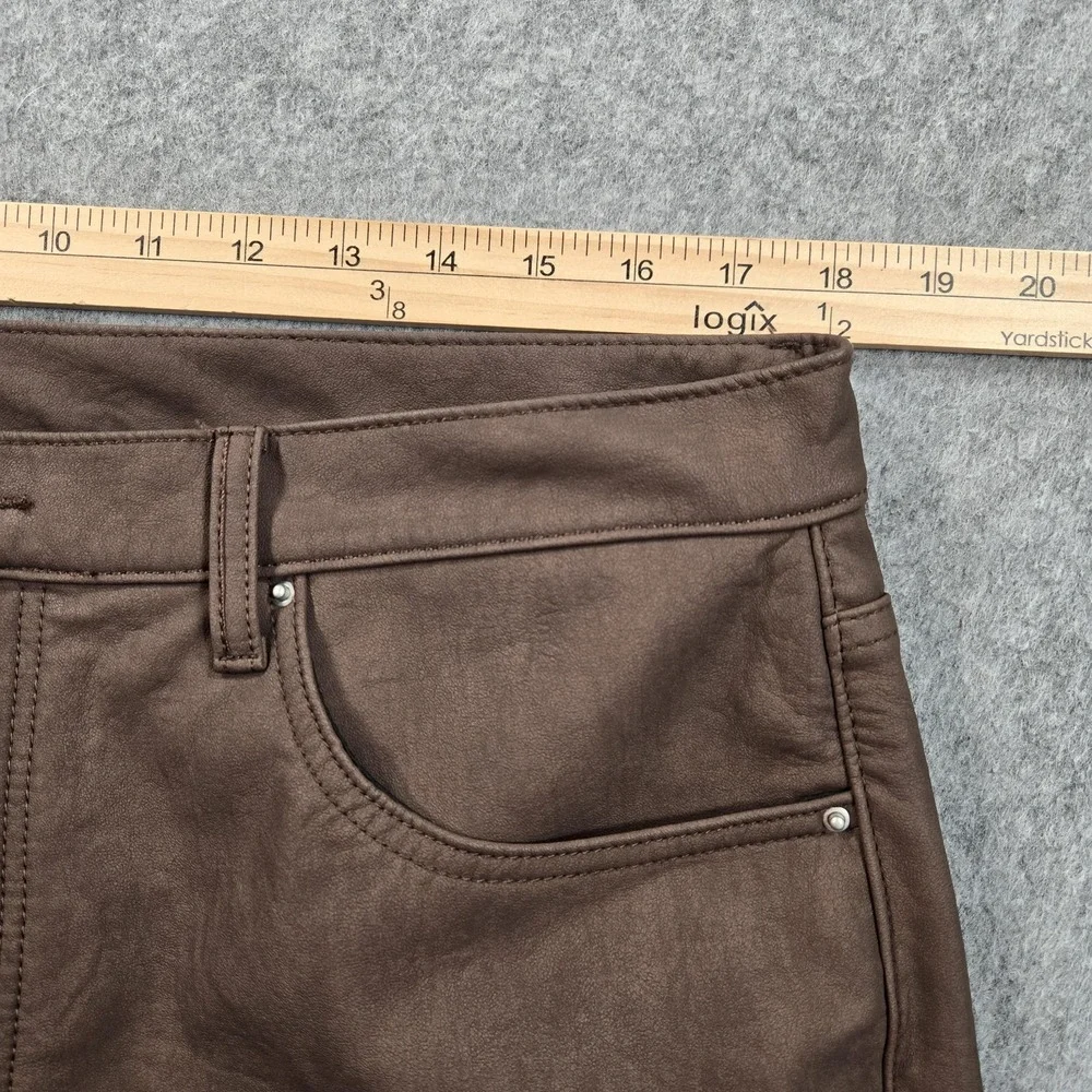 MNML Jeans Mens 36x34 Brown Dark Wash Bootcut 5 Pocket Denim Casual Pants
